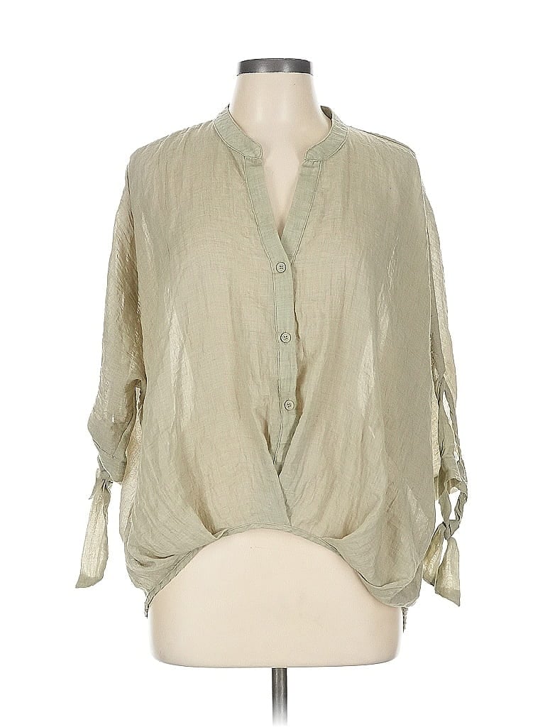 FAVLUX FASHION Pre-owned 3/4 Sleeve Blouse In Brown