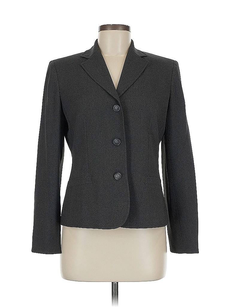 Pre-owned Ann Taylor Blazer Jacket In Gray
