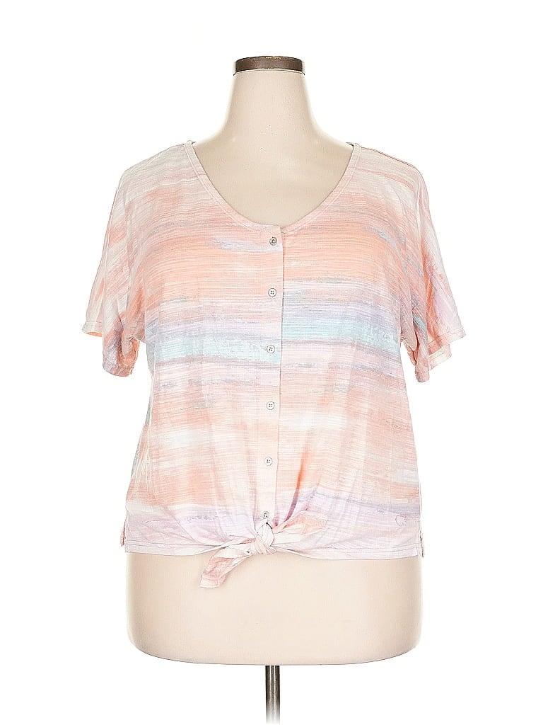 Pre-owned Zac & Rachel Short Sleeve T-shirt In Pink