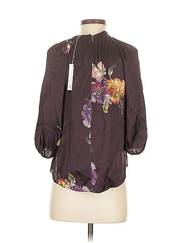 Rebecca Taylor 3/4 Sleeve Silk Top (view 2)