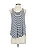 Splendid Stripes Blue Gray Sleeveless T-Shirt Size XS - photo 1