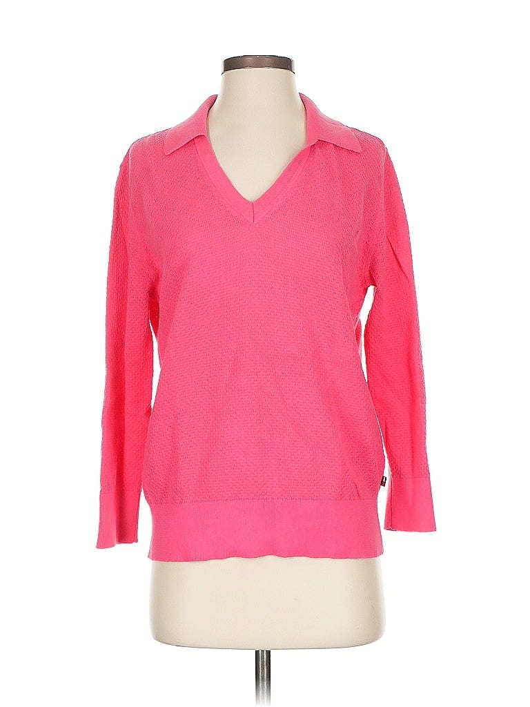 Pre-owned Tommy Hilfiger Pullover Sweater In Pink