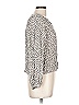 Gap 100% Rayon Gray Long Sleeve Blouse Size L - photo 4