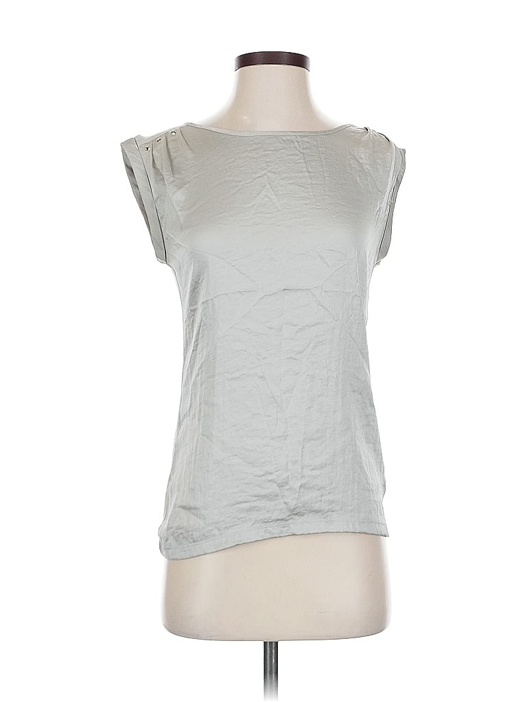 Pre-owned The Limited Sleeveless Blouse In Silver