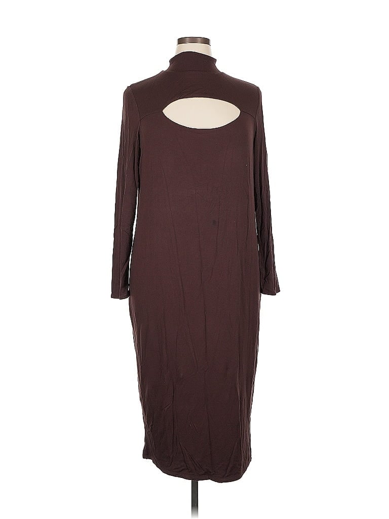 Pre-owned Bar Iii Casual Dress In Brown