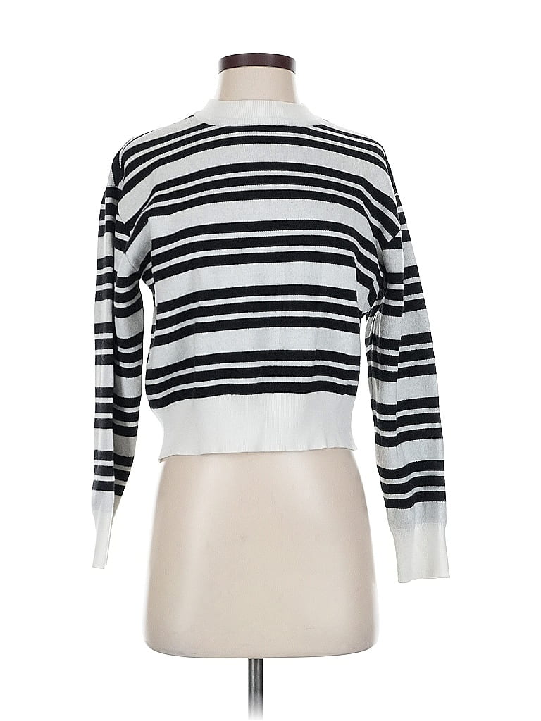 Pre-owned Knot Sisters Pullover Sweater In White