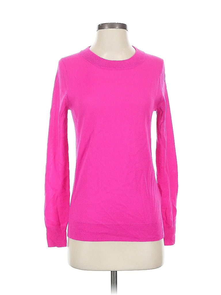 Pre-owned J.crew Factory Store Pullover Sweater In Pink