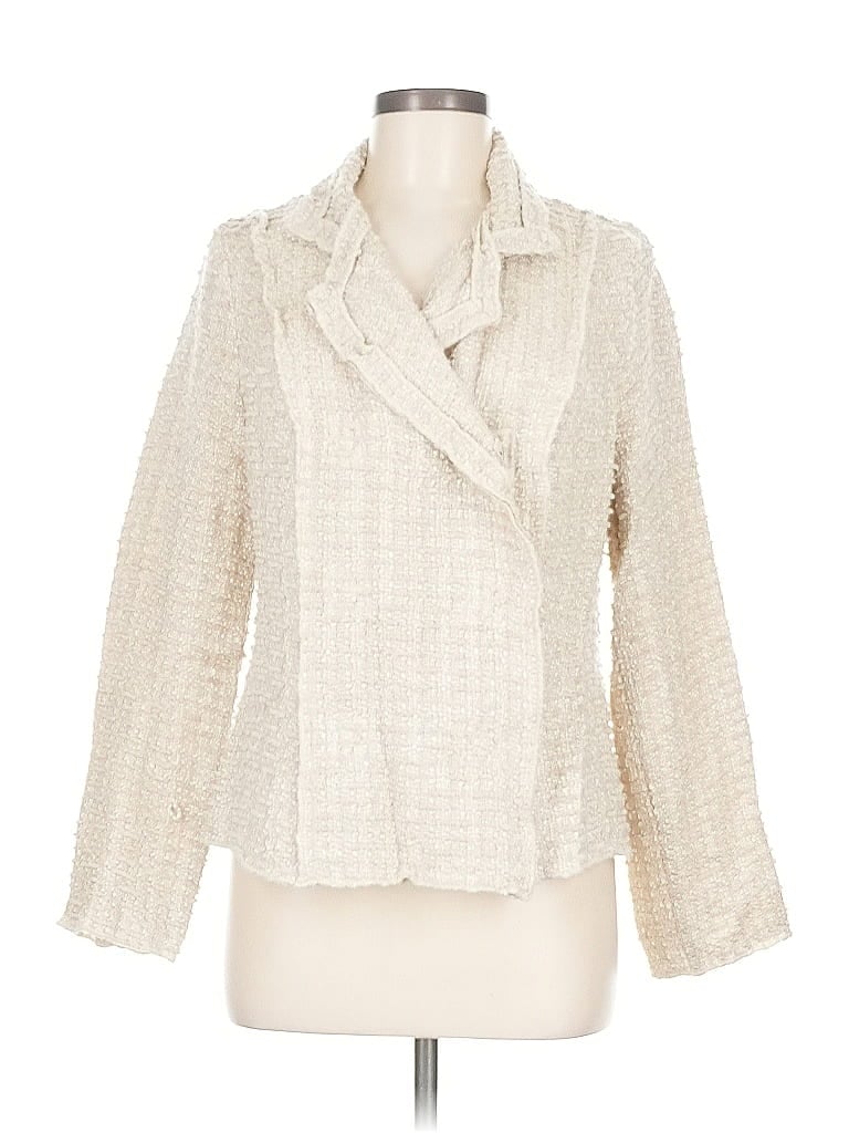 Pre-owned Cabi Cardigan Sweater In White