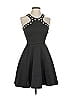 Jodi Kristopher Argyle Black Cocktail Dress Size 1 - photo 1