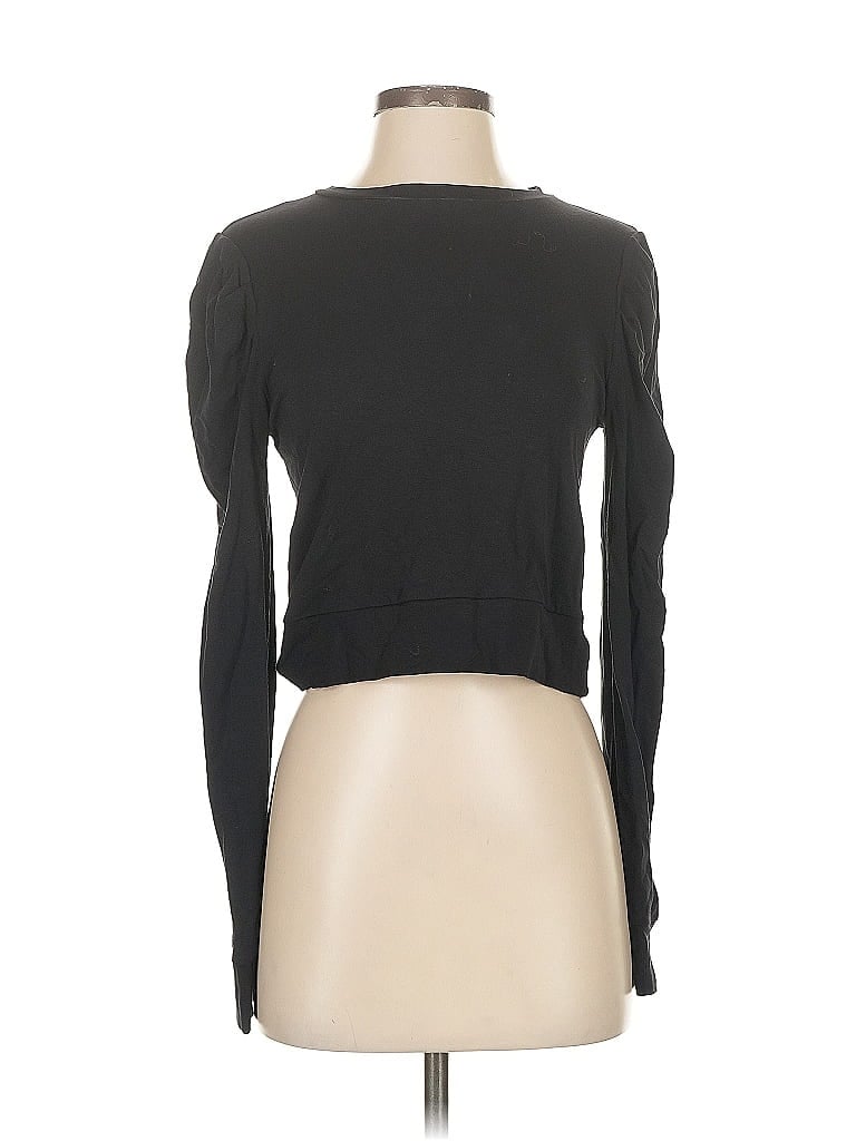 Pre-owned Unbranded Long Sleeve T-shirt In Black