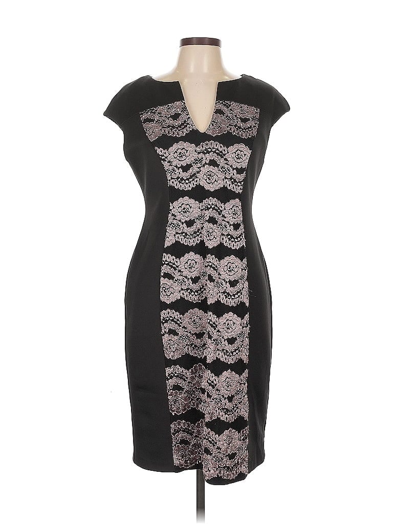 Pre-owned Connected Apparel Cocktail Dress In Black