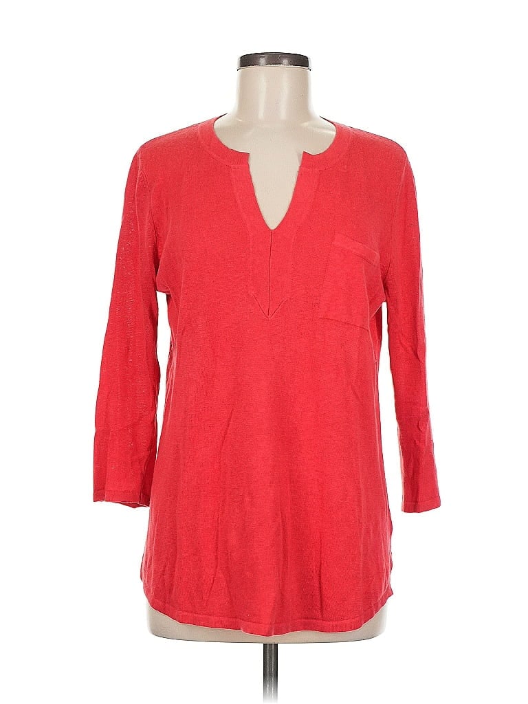 Pre-owned Talbots Pullover Sweater In Red