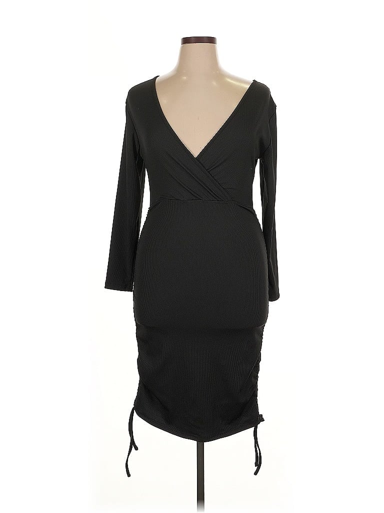 Pre-owned Shein Curve Cocktail Dress In Black