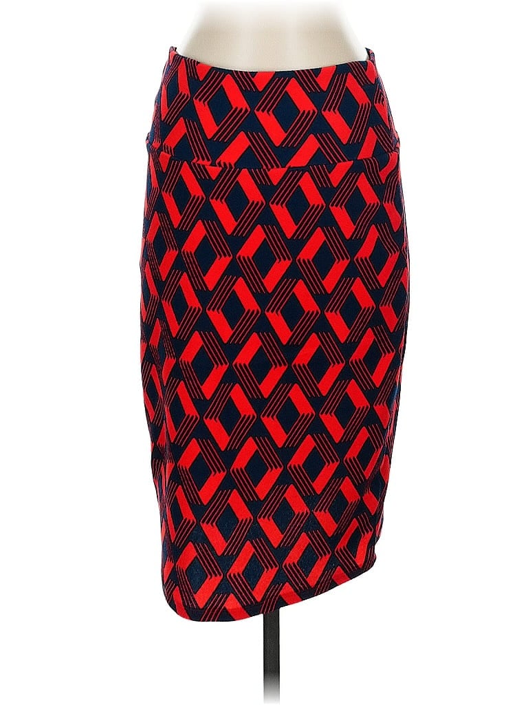 Pre-owned Lularoe Casual Skirt In Red
