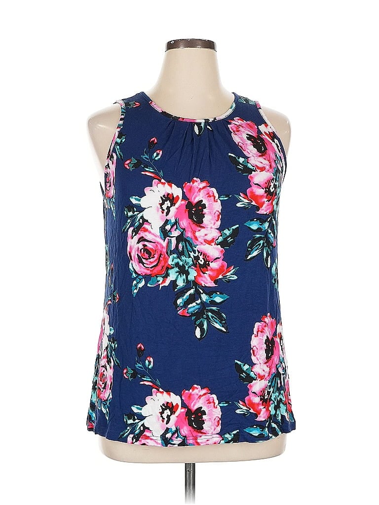 Pre-owned Unbranded Sleeveless Blouse In Blue