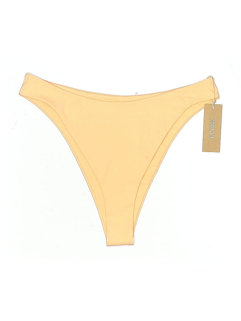 Pre-owned Tan + Lines Swimsuit Bottoms In Orange