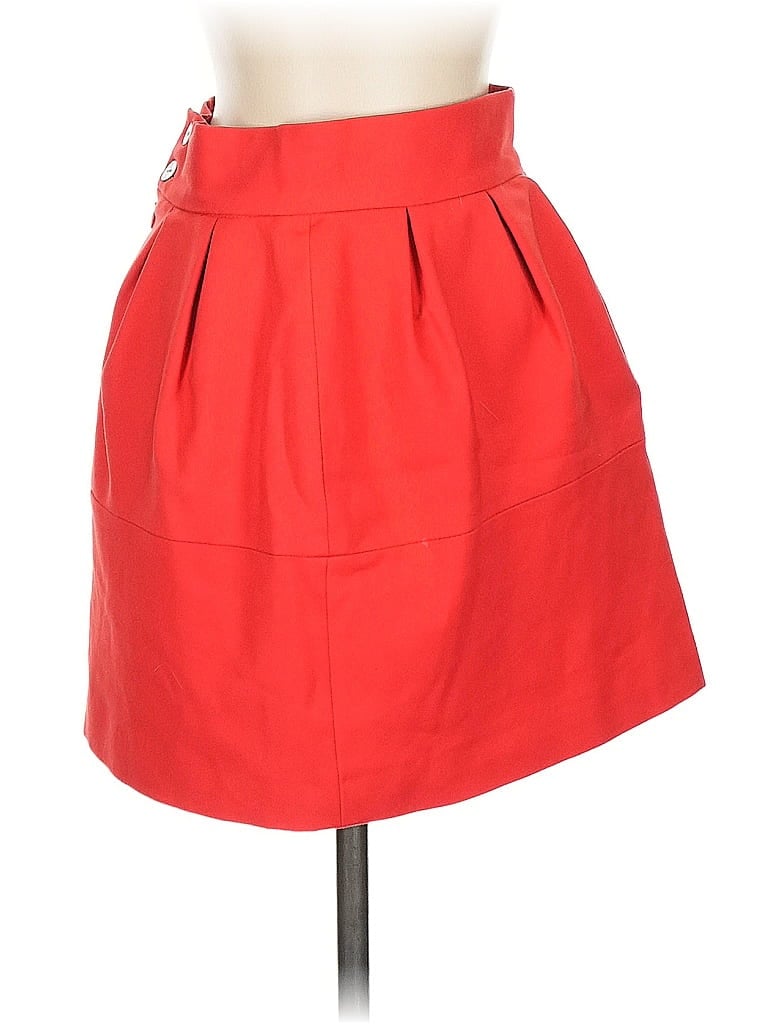 Pre-owned Zara Basic Formal Skirt In Red