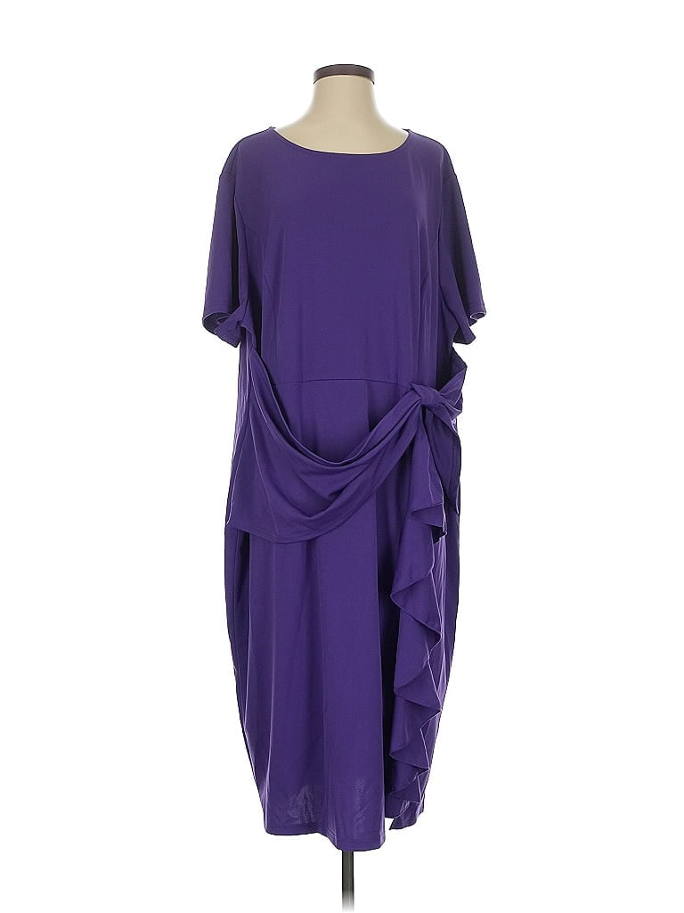 Pre-owned Hanna Nikole Casual Dress In Purple