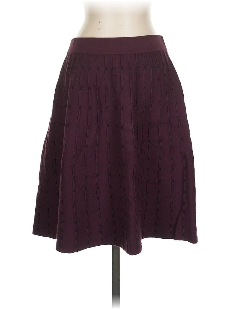 Pre-owned Etcetera Casual Skirt In Burgundy