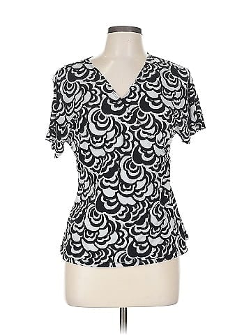 AK Anne Klein Short Sleeve Blouse (view 1)