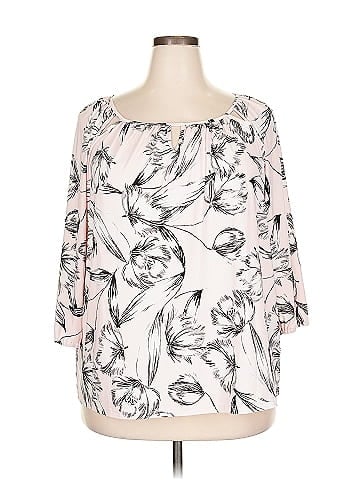 Roz & Ali 3/4 Sleeve Blouse (view 1)