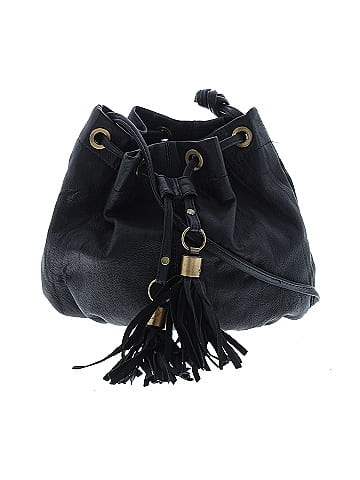 Topshop Leather Bucket Bag (view 1)