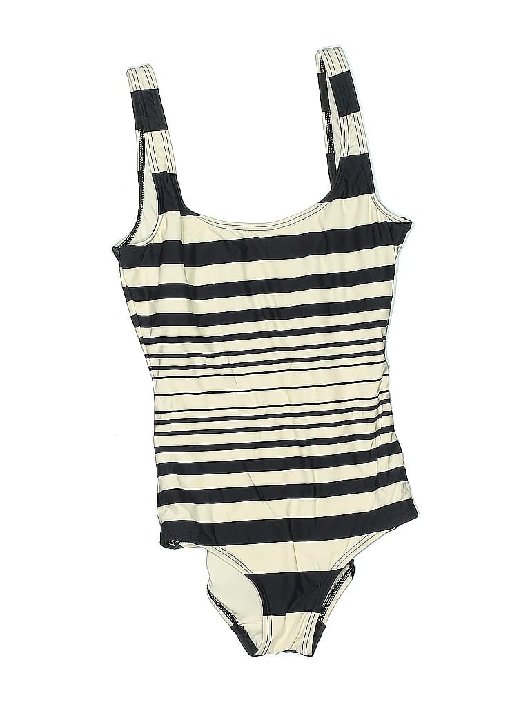 Pre-owned Donna Karan One Piece Swimsuit In White