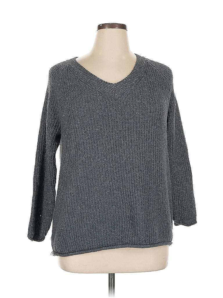 Pre-owned Sonoma Goods For Life Pullover Sweater In Gray