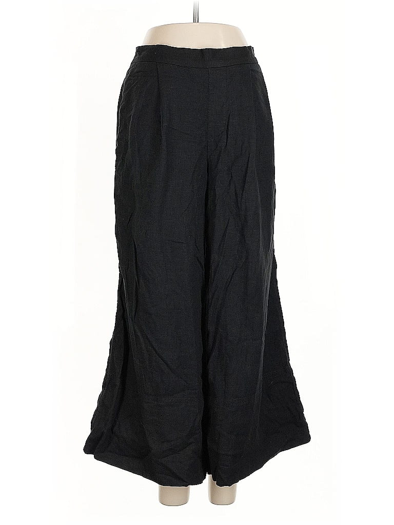 Pre-owned Banana Republic Factory Store Linen Pants In Black