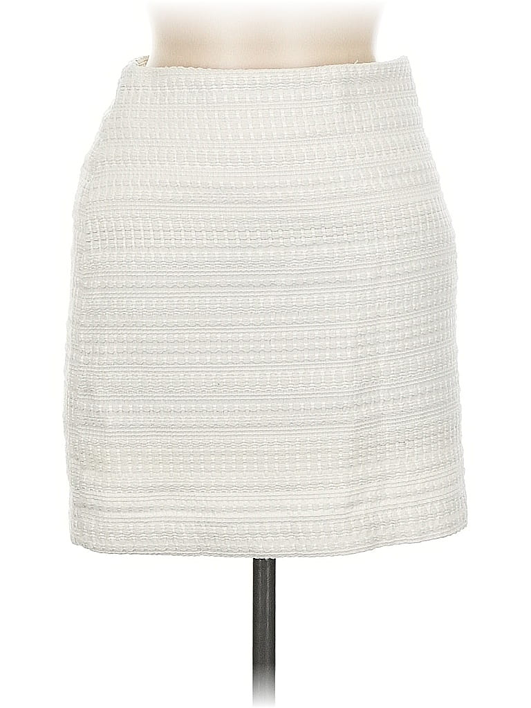 Pre-owned H&m Casual Skirt In White