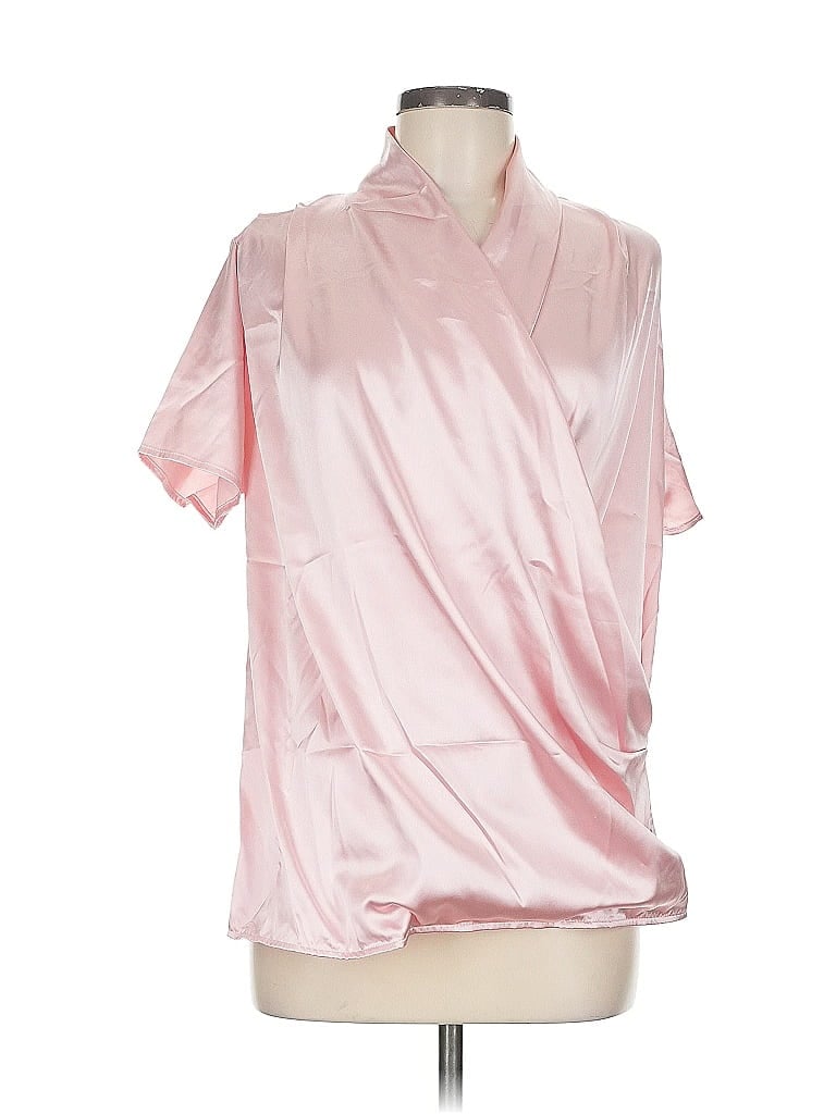 ASSORTED BRANDS Pre-owned Short Sleeve Blouse In Pink