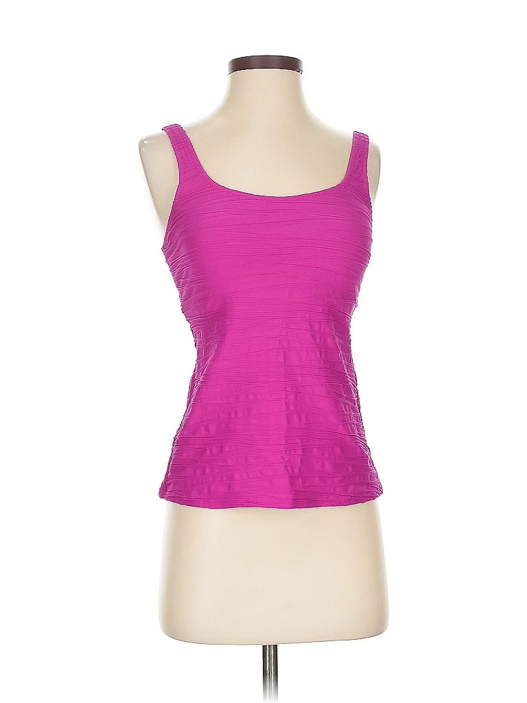 Pre-owned Lands' End Sleeveless Top Pink Sweetheart Neckline Tops