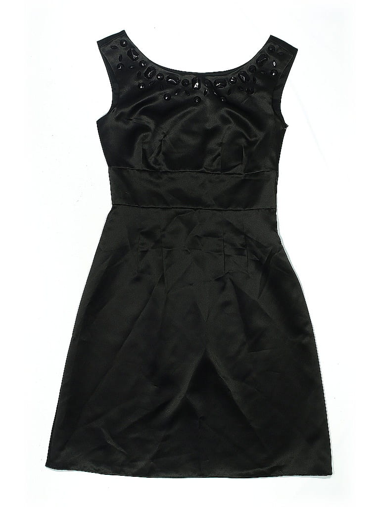 Pre-owned Ann Taylor Loft Cocktail Dress In Black