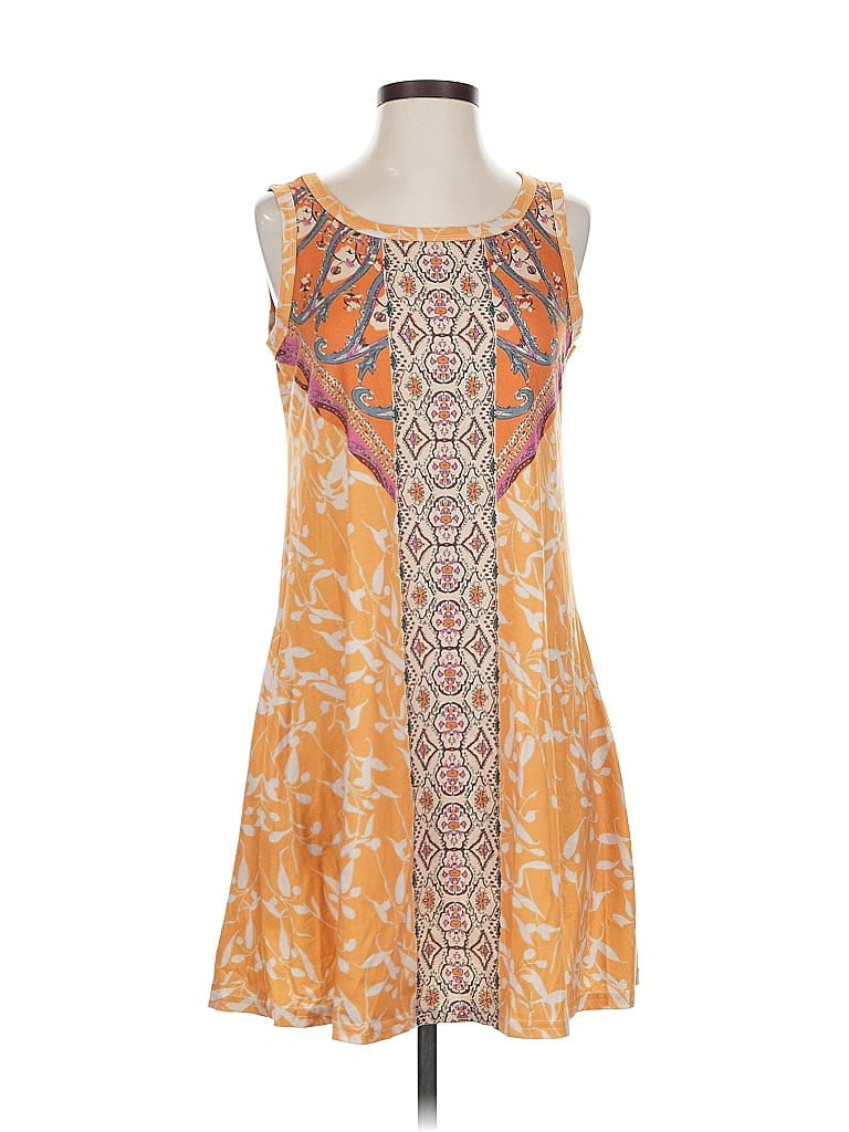 Pre-owned Unbranded Casual Dress In Orange