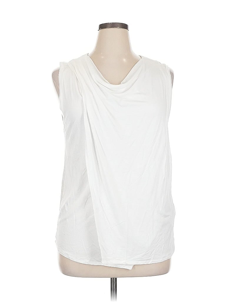 Pre-owned Banana Republic Sleeveless Blouse In White