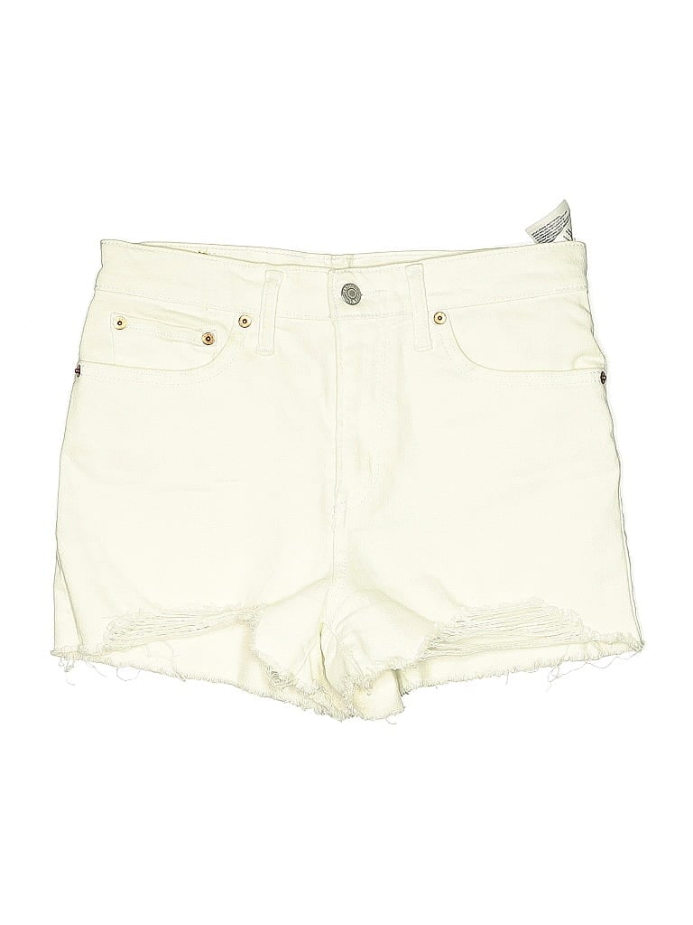 Click to view more detailed imagery on our partner's website Pre-owned Levi's Denim Shorts In White