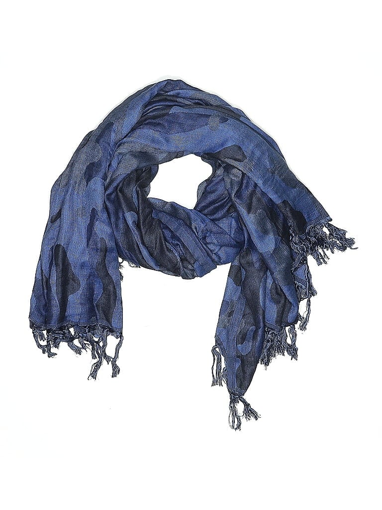 Pre-owned Mud Pie Scarf In Blue