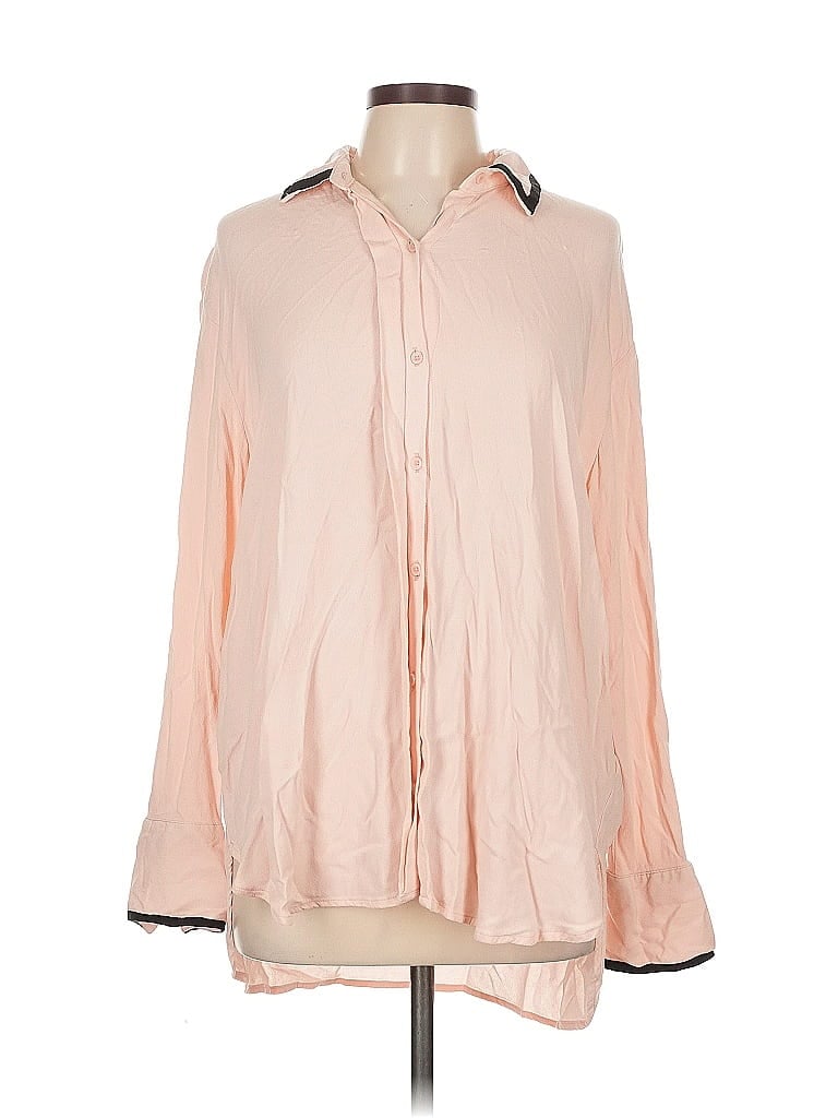 Pre-owned Old Navy Long Sleeve Blouse In Pink