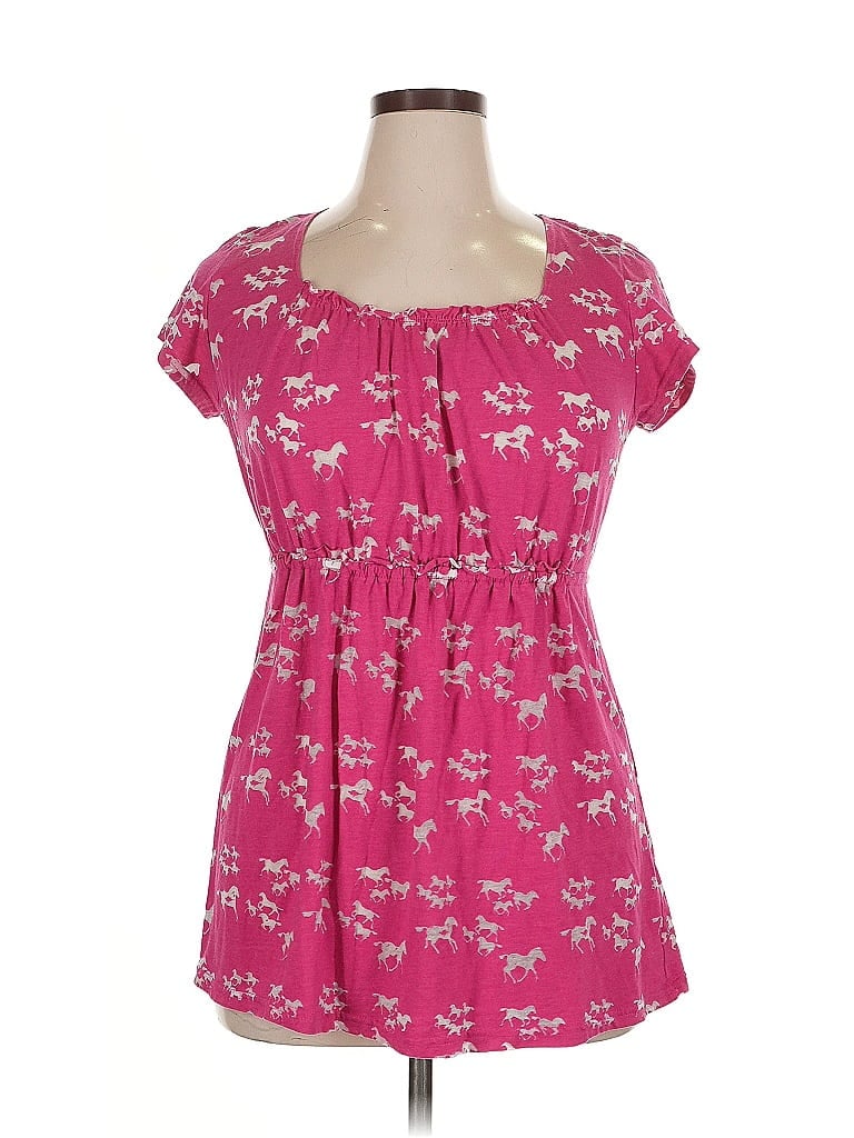 Pre-owned Roper Short Sleeve Blouse In Pink