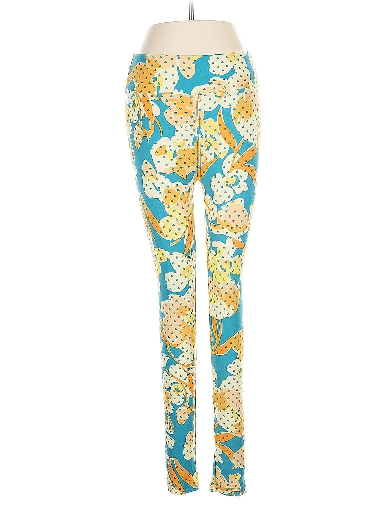 Pre-owned Lularoe Leggings In Yellow