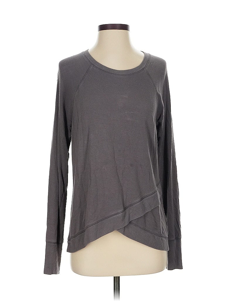 Pre-owned Athleta Cardigan Sweater In Purple