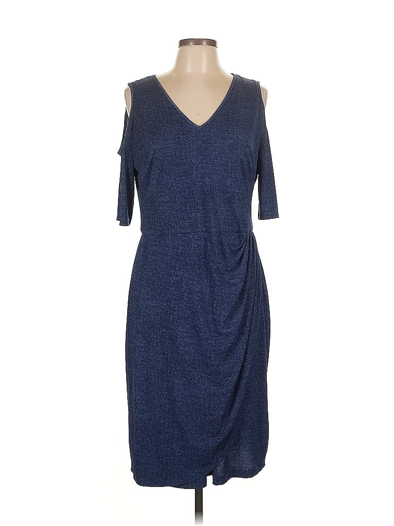 Pre-owned London Times Casual Dress In Blue