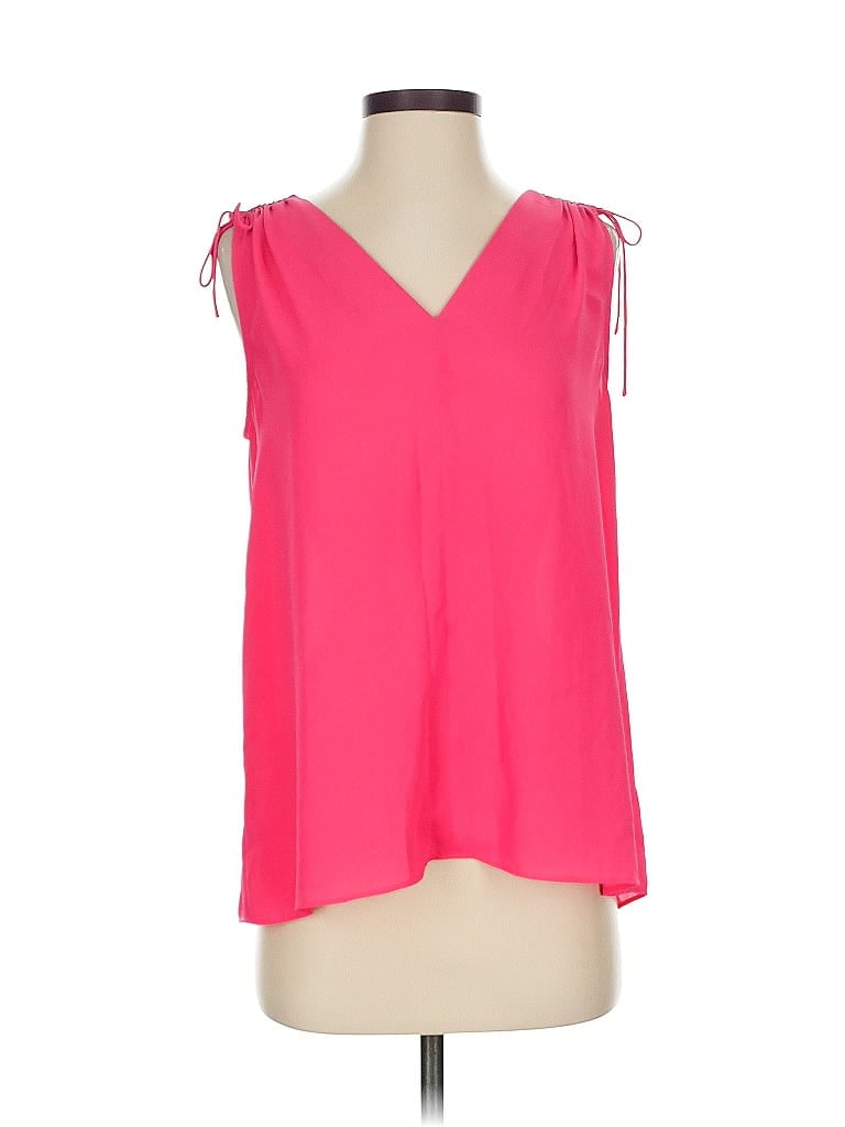 Pre-owned Ann Taylor Loft Sleeveless T-shirt In Pink