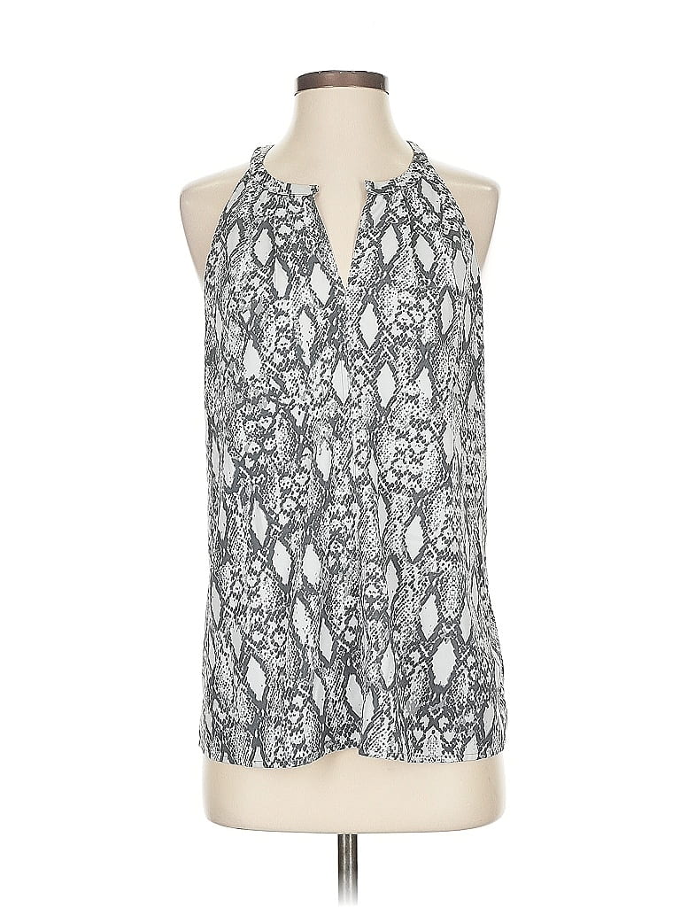 Pre-owned Banana Republic Factory Store Sleeveless Blouse In Silver