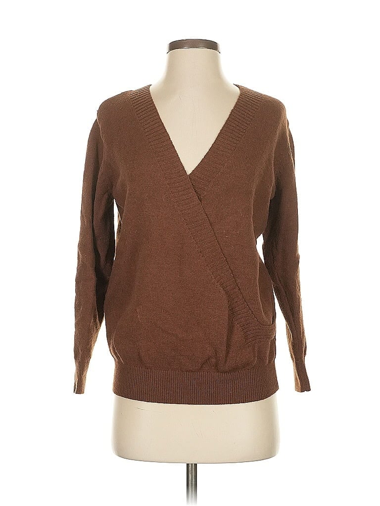 Pre-owned Assorted Brands Pullover Sweater In Brown