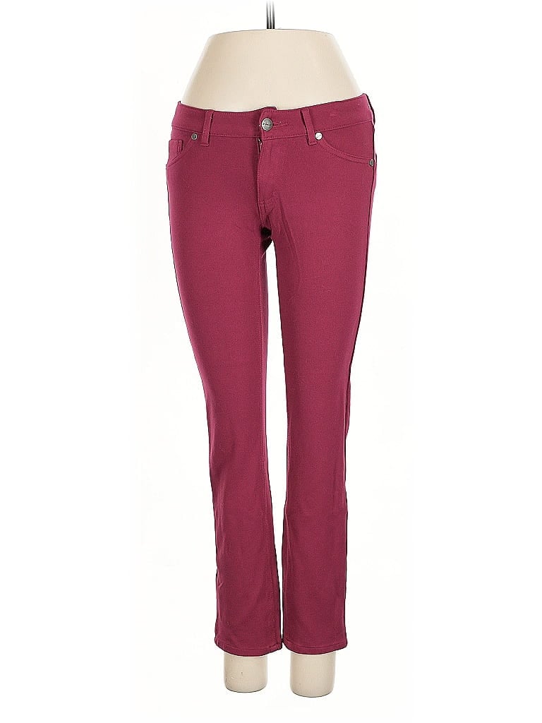 Pre-owned Shinestar Jeggings In Burgundy