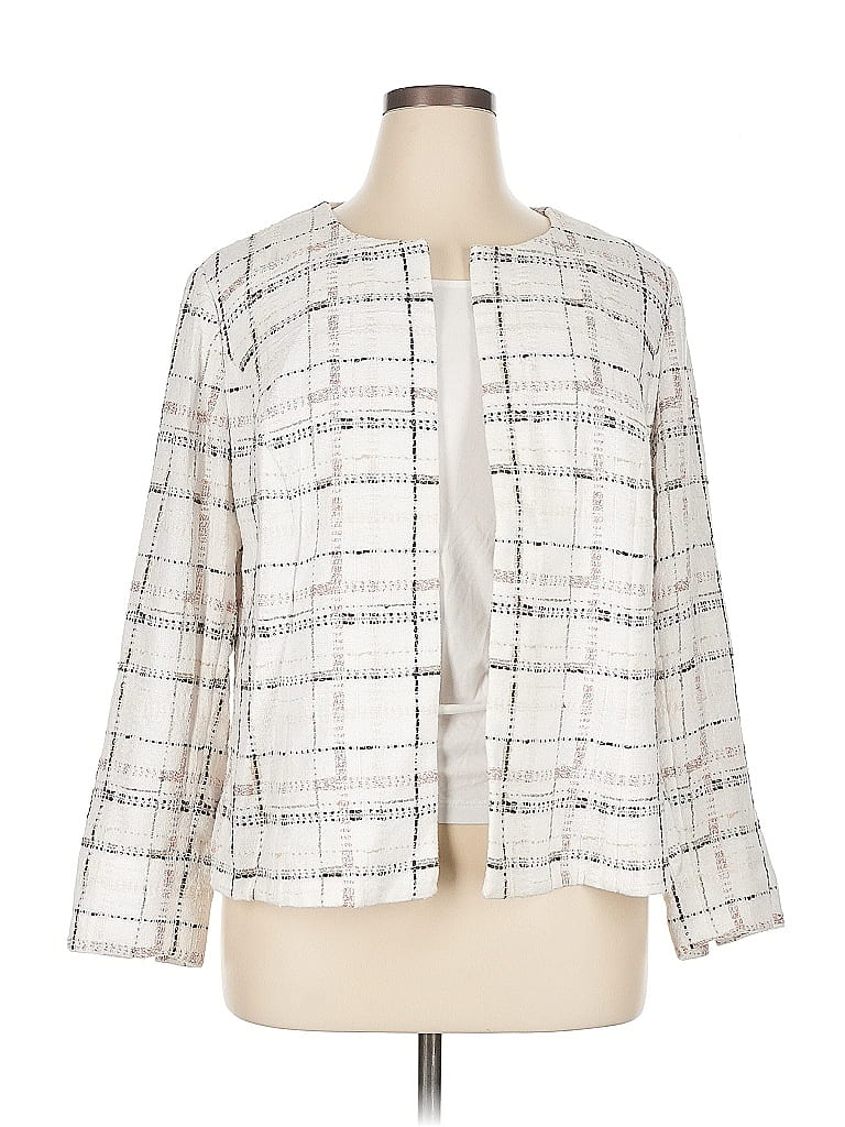 Pre-owned Lafayette 148 Jacket In White