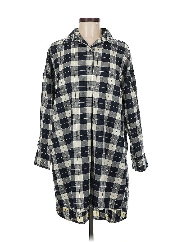 Pre-owned Zara Basic Long Sleeve Blouse In Gray