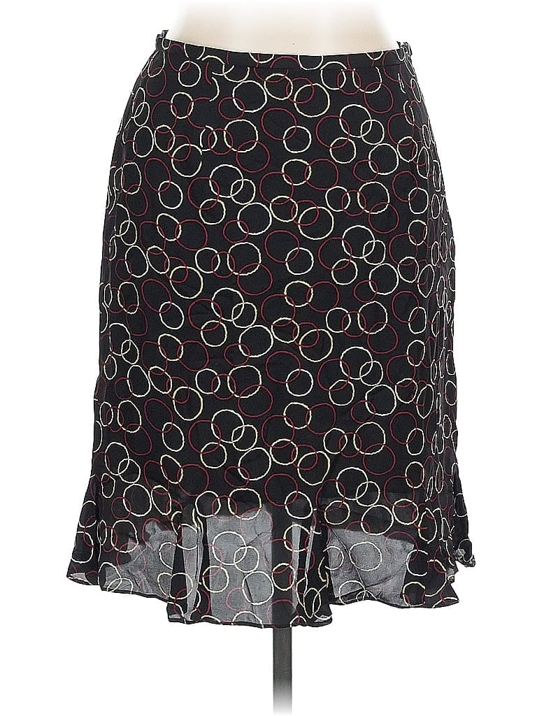 Pre-owned Talbots Silk Skirt In Black