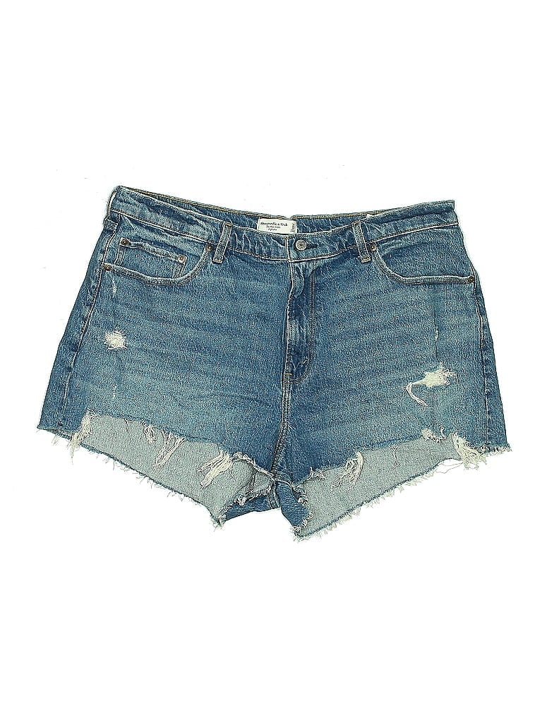 Abercrombie & Fitch Denim Shorts In Blue